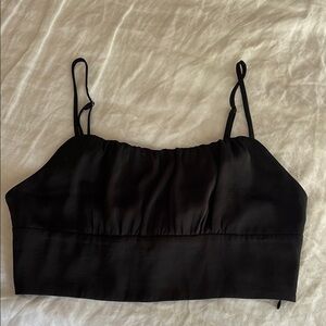 Wilfred satin crop top. Size medium